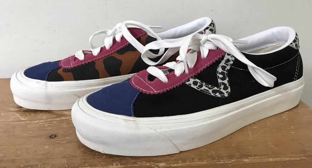 Vans 507452 Elevated Platform Multicolor Patchwork Low Top Sneakers 9.5 womens
